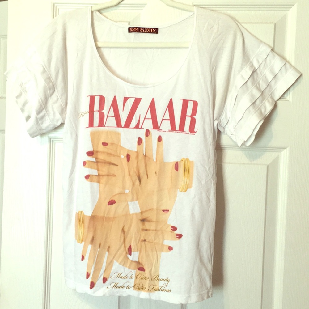 Vintage BAZAAR Trash & Luxury tee!!